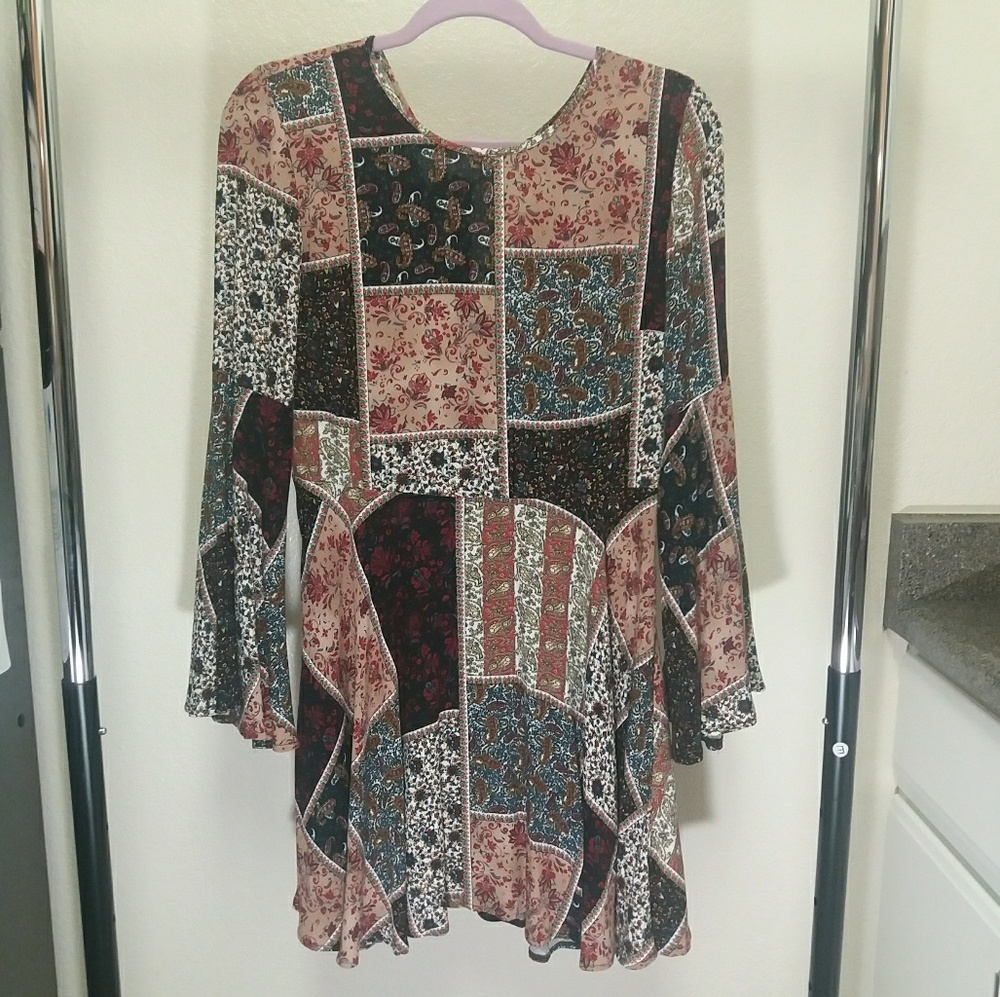 Patchwork Bohemian Dress